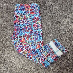 Constantly Varied Gear Vibrant Blue and Red Leggings